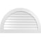 Ekena Millwork Round Top Surface Mount PVC Gable Vent: Non-Functional, w/ 3-1/2"W x 1"P Standard Frame, 42"W x 26"H GVPRT42X2601SN - alternate 1